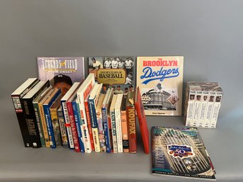 Large Lot Of Baseball Books