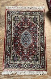 Beautiful Hand Made Multicolor Designed Wool Rug With Nice Edges 40 X 23      PD - D1