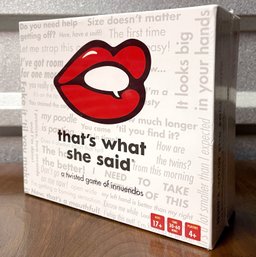 Thats What She Said Game - New!