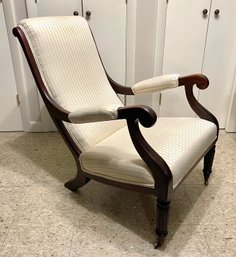 Antique Mahogany Lounge Chair