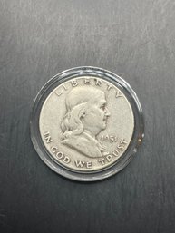 1951 Benjamin Franklin Silver Half Dollar