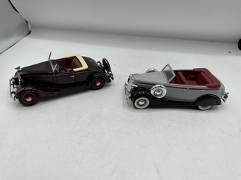 Danbury Mint 1935 Chevrolet Roadster & Liberty Classic Convertible