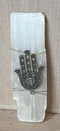 Hand Of Fatima Wrapped On Selenite