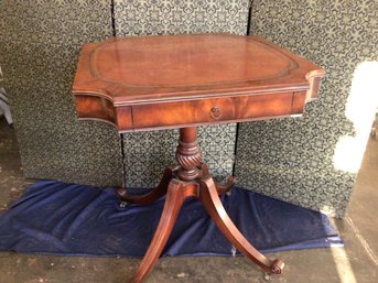 Regency Style Vintage Inlaid Side Table