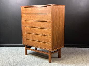 Authentic Vintage Mid-Century Danish Modern Highboy, Nils Jonsson For Mobler