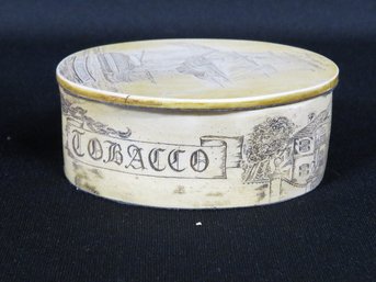 A Profusely Decorated Composite Carved Tobacco Or Snuff Box With Lid, Multiple Detailed Carvings