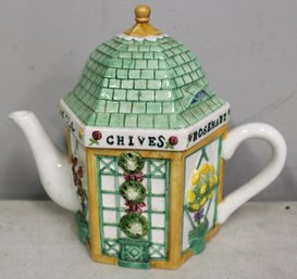 Certified International Vintage Holly Holdeman Ceramic Tea Pot