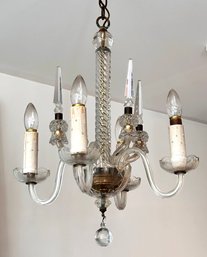 A Vintage Venetian Glass Chandelier - C. 1950's