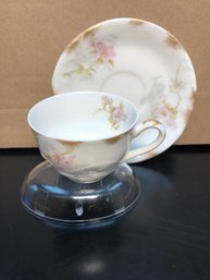 Limoges A. Lanternier France Demitasse & Saucer