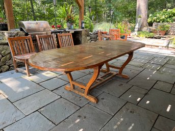 Plantation Teak Expandable Outdoor Table By Jewels Of Java