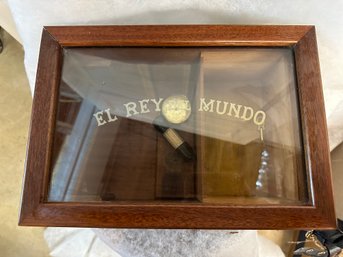 PHOTOS Vintage Humidor ~ El Rey Del Mundo ~ Made In Italy With Key