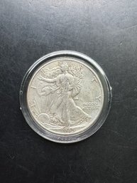 1945 Walking Liberty Silver Half Dollar