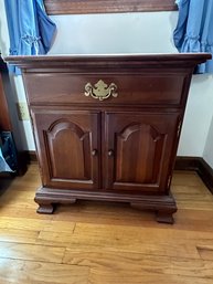 Night Stand With Cabinet Storage