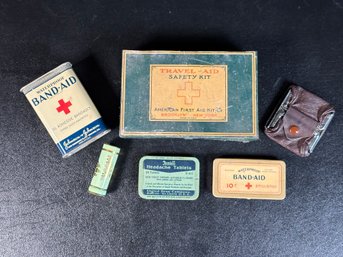 A Vintage Travel-Aid Safety Kit By American First-Aid Kit Co. Of Brooklyn, NY