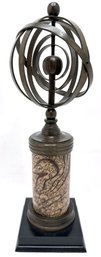 Vintage Armillary Sphere Celestial Globe Obelisk Sculpture, Originally Purchased For $325