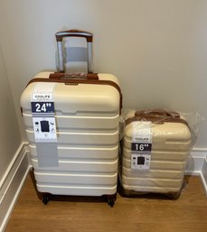 COOLIFE - Never Used 2-piece Luggage Set - 24' And 16' Suitcases