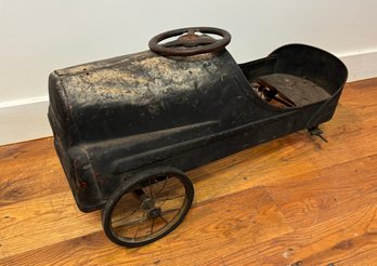 An 1950s Garton Tin Pedal Car Authentic Vintage In Need Of Restoration 16w X 32 Long X 16h