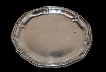 European 830 Sterling Silver Round Tray Hallmarked - 102 Grams