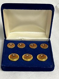 Ben Silver Enamel Blazer Button Set - Princeton University