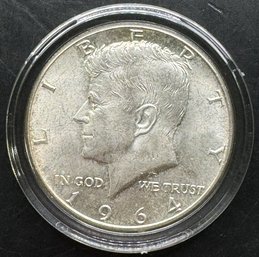 1964 UNC Kennedy Half Dollar 90 Silver