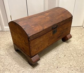 Antique Wooden Storage Trunk