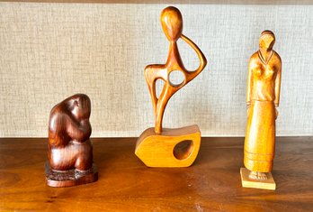 Vintage Wood Figurines - From Mexico