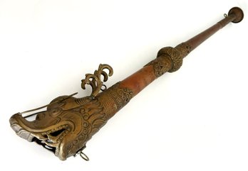 An Antique Tibetan Trumpet - Brass And Copper