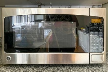A Stainless Steel GE Microwave