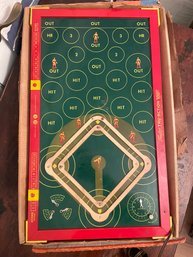 Large Vintage Metal -Tudor Tru Action Electric Baseball Game With Original Box