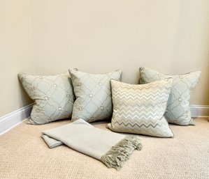 Sferra Designer Throw And Custom Throw Pillows