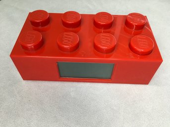 VINTAGE LEGO RED BRICK DIGITAL DISPLAY ALARM CLOCK