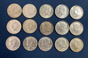 (15) 1965-1969 40 Percent Silver Kennedy Half Dollars