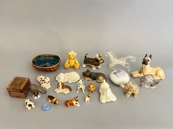 Lot Of Miniature Dogs And Animals