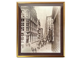 A Large Antique Wall Street Photographic Print