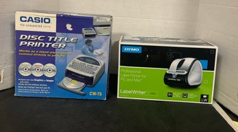 Brand New Casio Disc Title Printer And Professional Label Printer For Mc And Mac In Original Boxes. GS/A2