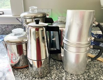 Coffee Break!  Perk Pots And Espresso Pots
