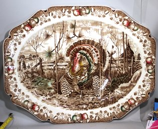 Large Johnson Brothers 'his Majesty' Turkey Platter