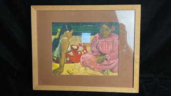 Art Print Of Two Women In Wooden Frame