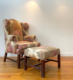 Stanton Cooper Wing Back Chair With Ottoman*