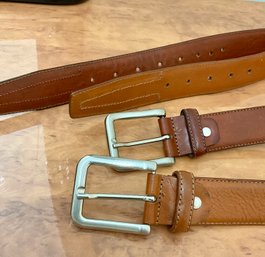 Pair Of OfficinArtigiana Italian Leather Belts