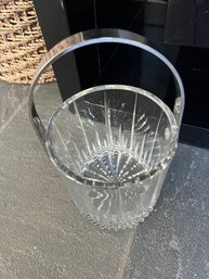 Mikasa Crystal Ice Bucket W/handle