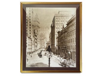 A Large Antique Wall Street Photographic Print