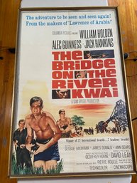 The Bridge On The River Kwai Movie Poster 27x40 Framed