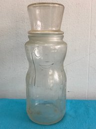 Vintage Glass Peanuts Jar