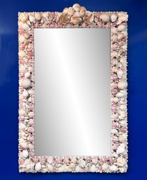 A Gorgeous Shell Encrusted Mirror - Large And Lovely!