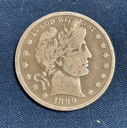 1899 Silver Barber Half Dollars