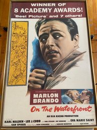 On The Waterfront Starring Marlon Brando Movie Poster 26x39 Framed