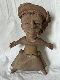 SUPERB Ancient PRE-COLOMBIAN VERA CRUZ FIGURE With WHISTLE - Circa 250-600 A.D.