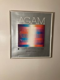 Agam Vintage 1980 Gallery Poster Opp Art