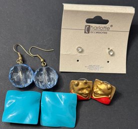 4 Pairs Of Earrings